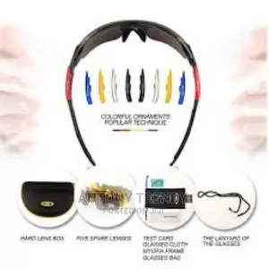 Runspeed Polarized Sports Sunglasses UV400 With 5 Interchang