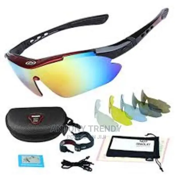 Rockbros 10003 Polarized Sports Bicycle Glasses 5 Lens Sungl