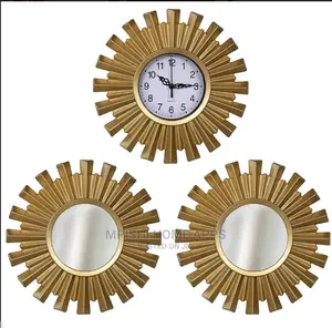 3pcs Wall Clock With Mirrors