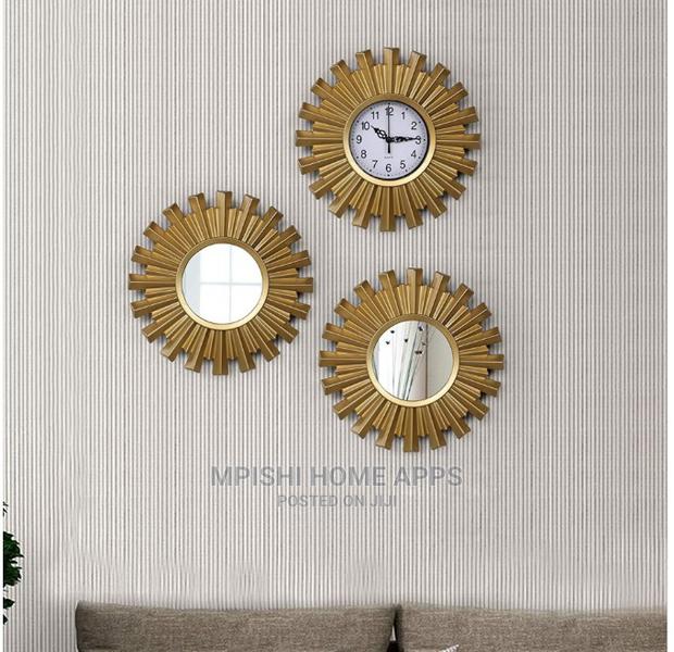 3pcs Wall Clock With Mirrors