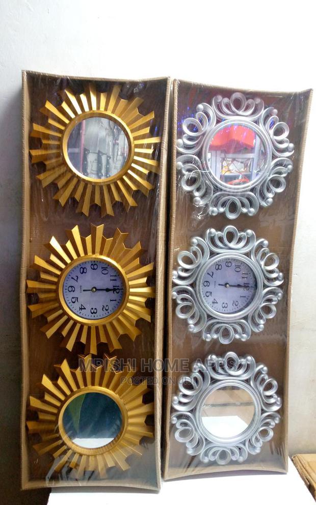 3pcs Wall Clock With Mirrors - thumbnail 4