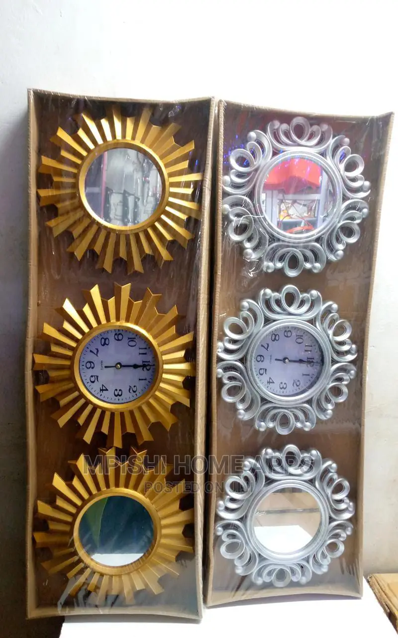 3pcs Wall Clock With Mirrors