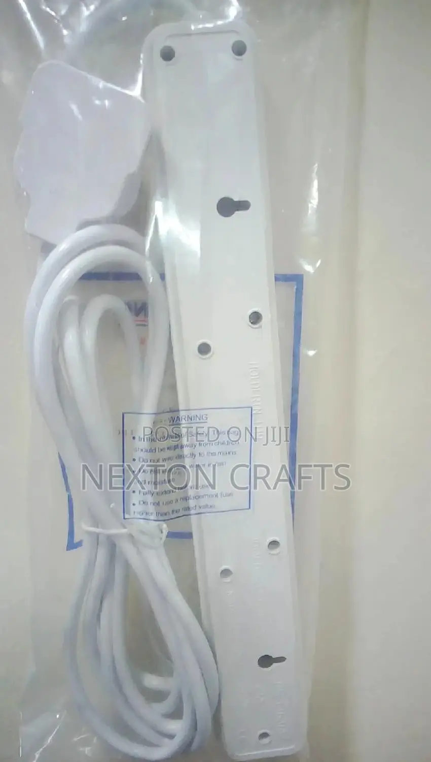 Power King 6-ways 3M Extension Cable - White