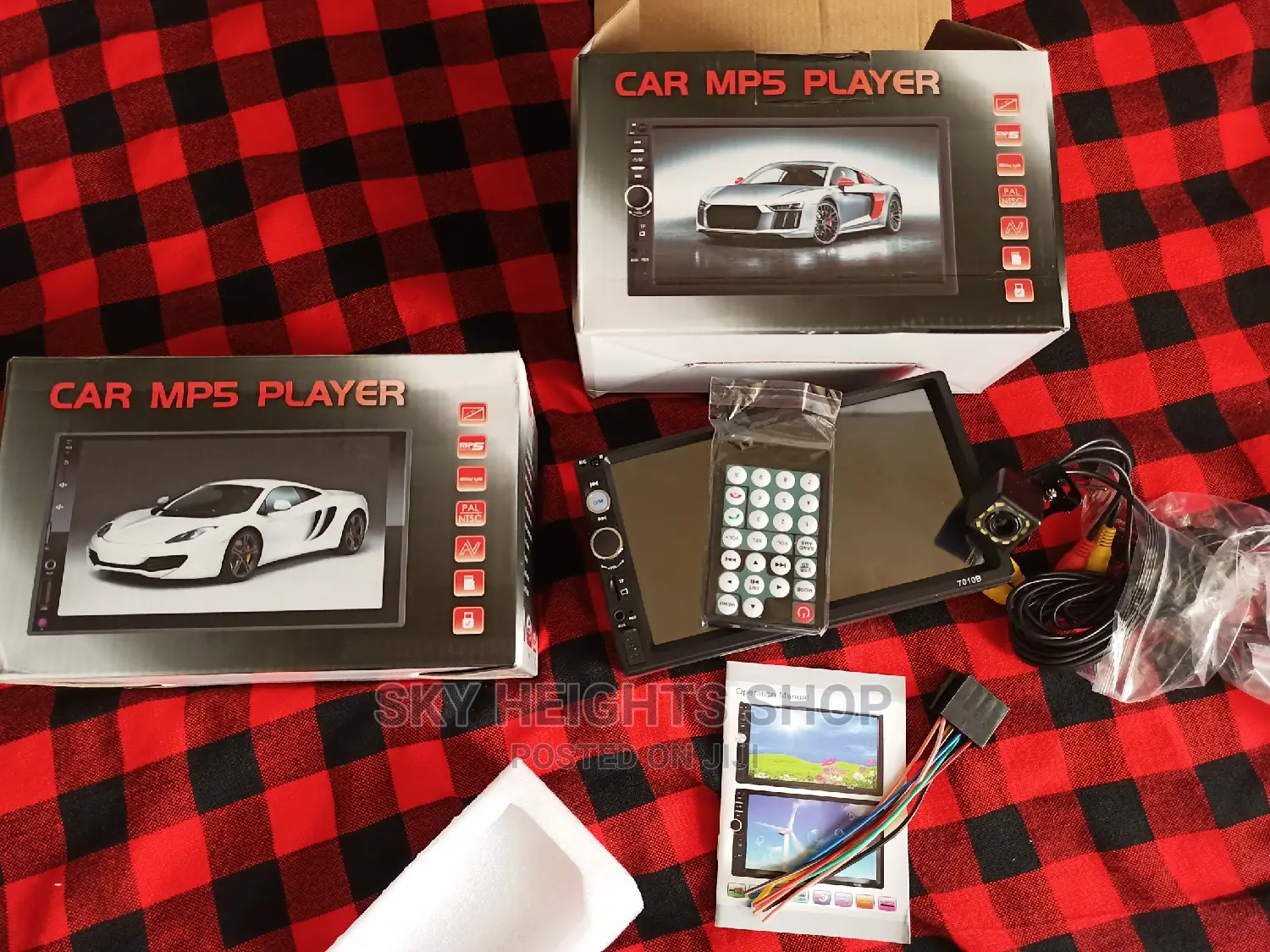 New Mp5 Video Player Car Screen Radio + FREE HD LED Rear Cam