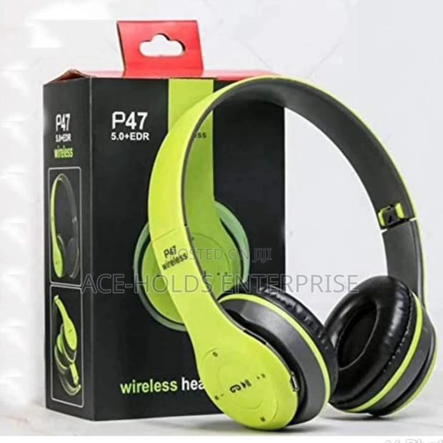 Green P47 Headphones. - main view