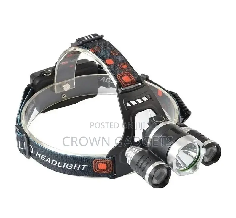 Bright Waterproof LED Headlight Flashlight Torch With 3×T6