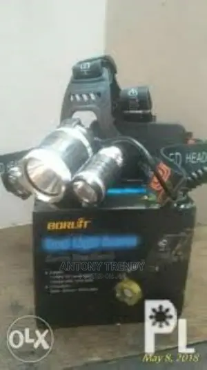 Zoom High Power Flashlight Headlight T6 LED Front Head Light