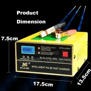 Car Battery Charger With Led Screen for Monitoring
