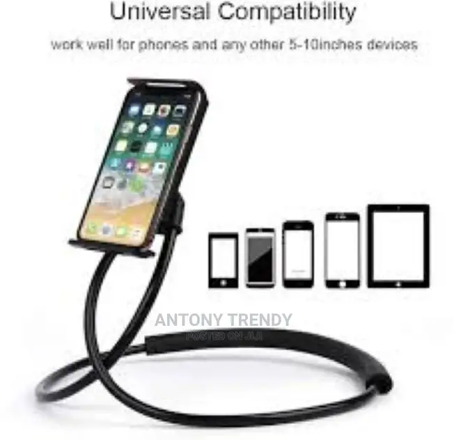 Lazy Neck Phone Holder Stand for iPhone Desk Rotation Mobile