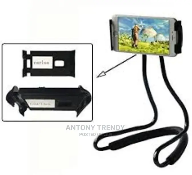 Lazy Neck Stand Bendable Flexible Hang Neck Phone Holder 360
