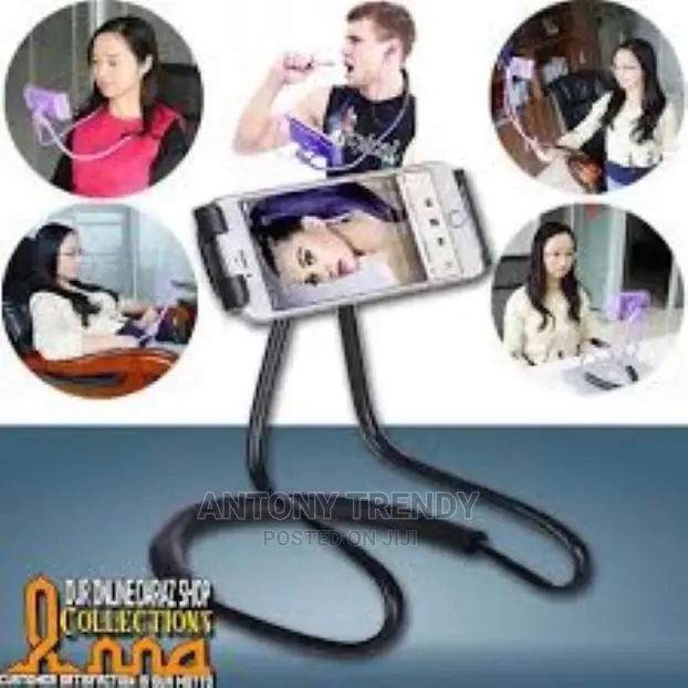 Lazy Neck Stand Bendable Flexible Hang Neck Phone Holder 360