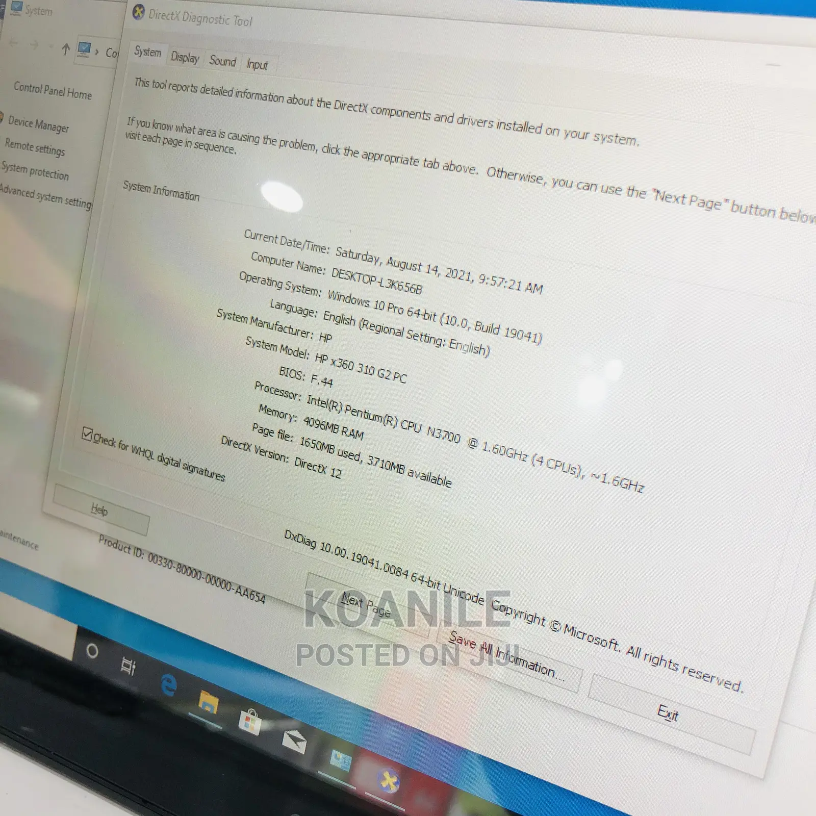 Laptop HP X360 310 G2 4GB Intel Pentium SSD 128GB
