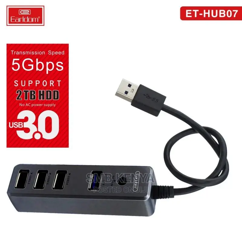 4 Ports Usb 3.0 + Usb 2.0 Hub