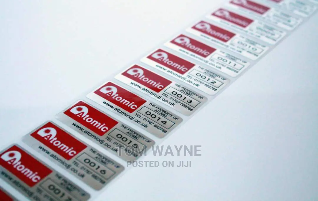 Asset Tags With Bars Codes Or Qr Scan Code