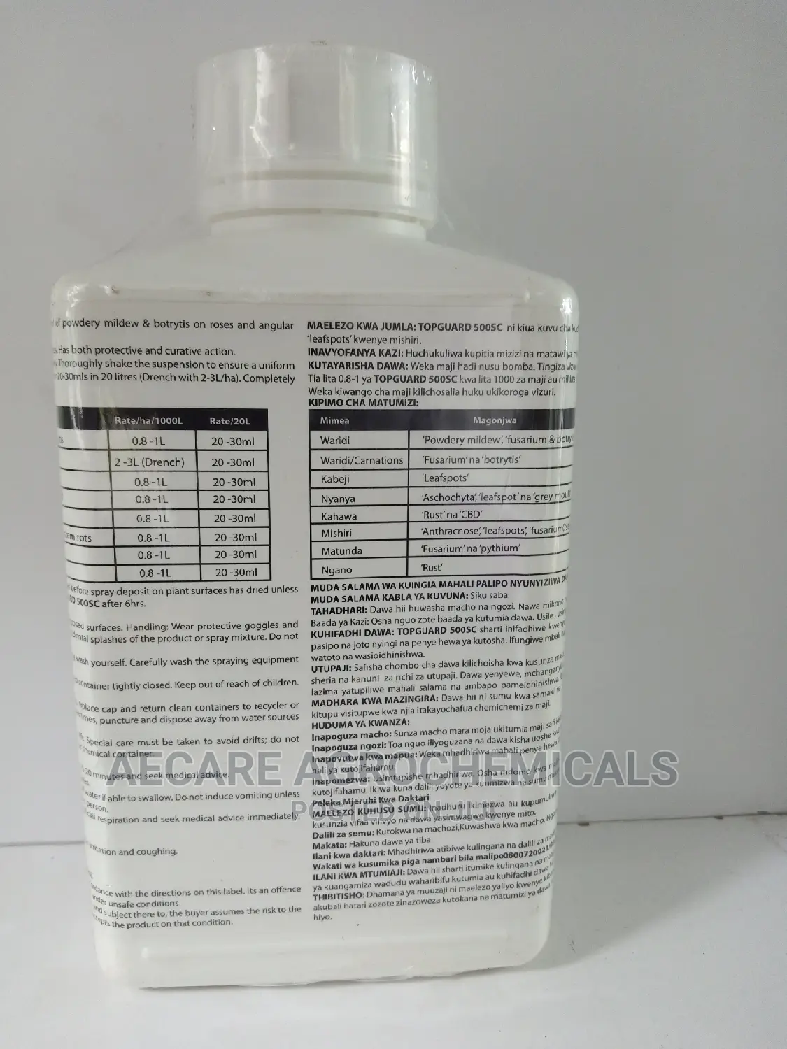 Topguard Fungicide 500sc 1litre