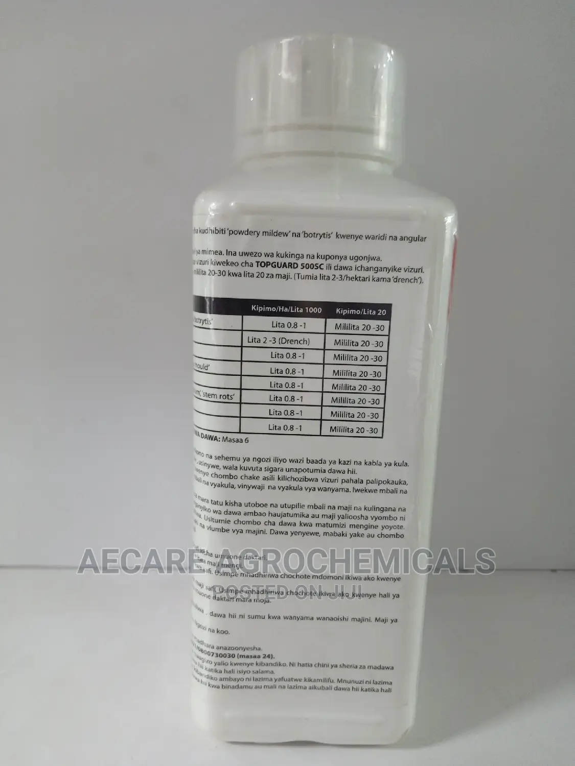 Topguard Fungicide 500sc 1litre