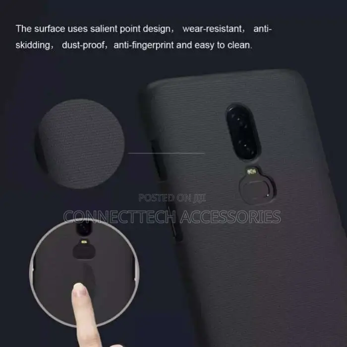 One Plus 6t Case, Nilkin Frosted Shield Backcover For One Plus 6t