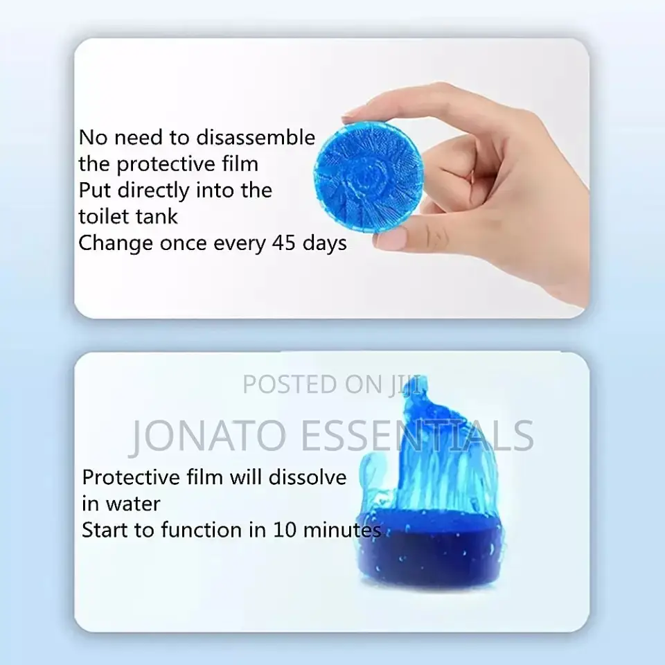 10pc Blue Bubble Toilet Cleaner