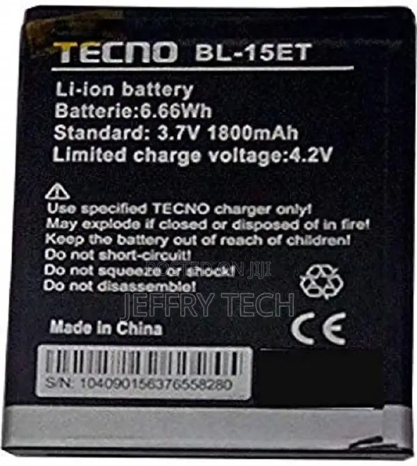 Tecno S1 BL-15ET Replacement Battery