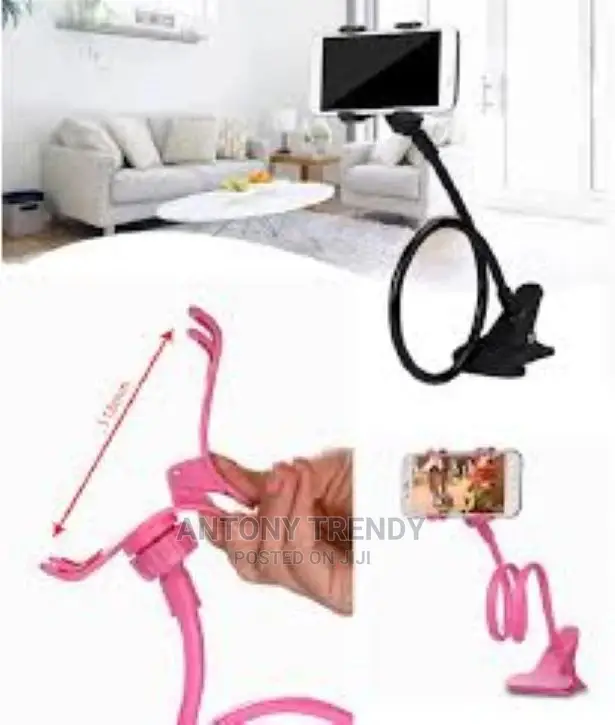 Black Flexible Long Arms Lazy Bed Desktop Car Mobile Phone