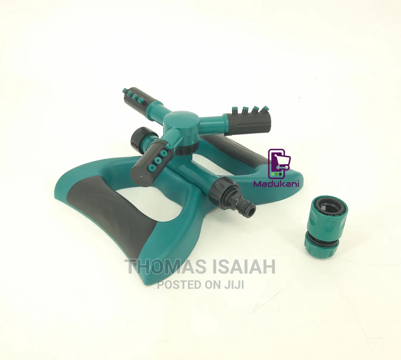 Home Lawn Garden Impact Sprinkler With Hose Pipe Connector