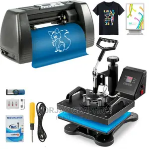 Heat Press Machine 8 in 1 Redsail Vinyl Plotter Machine
