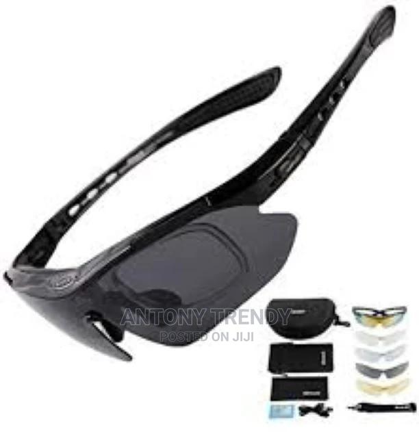 Polarized Sports Sunglasses With 5 Interchangeable Lenses F