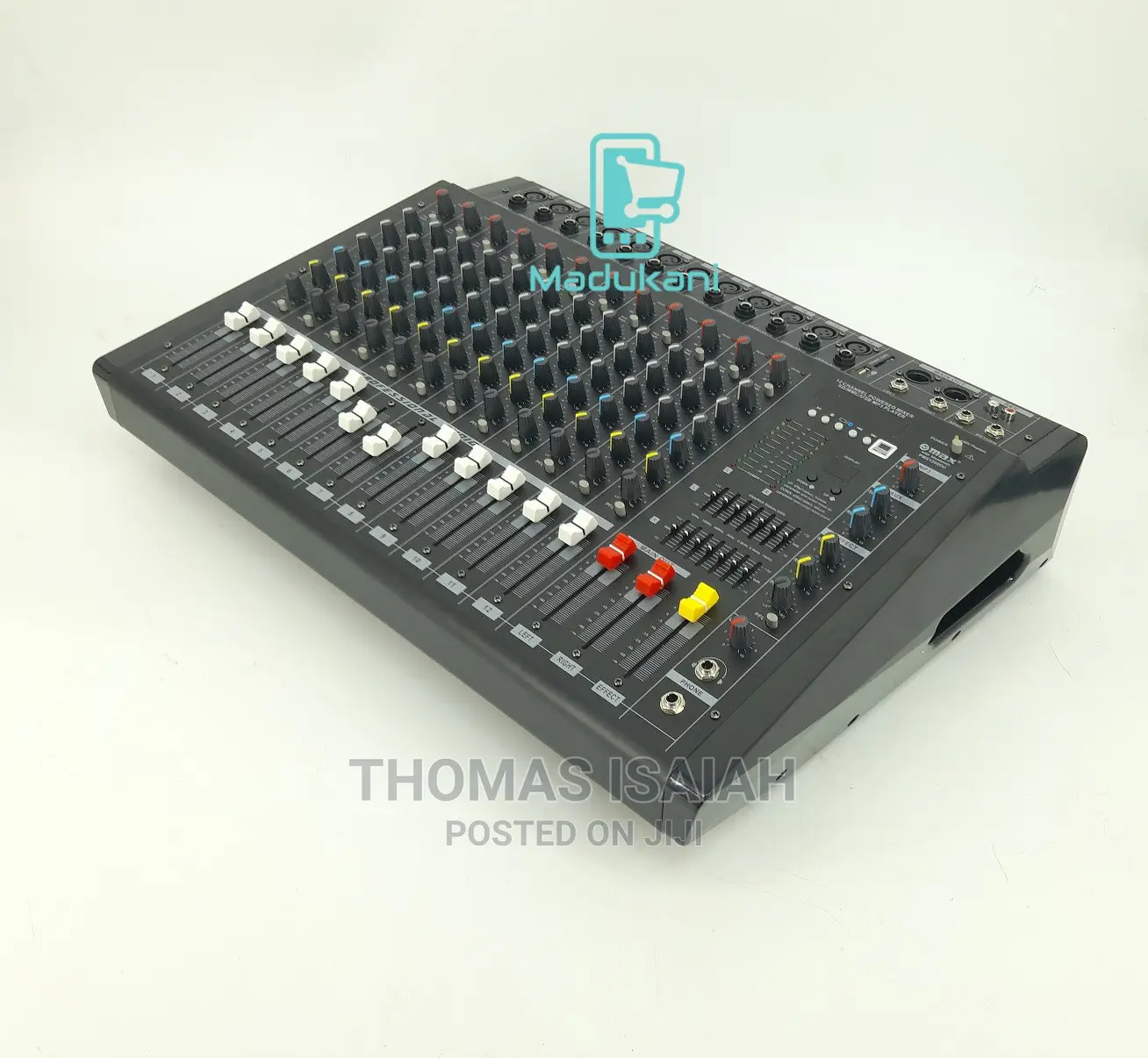 Max PMX1208DU 12 Channel Powered Mixer Mixing Console SD, MM