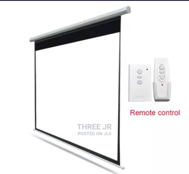 Electic Controlled Projection Screen 120x120inch - thumbnail 2