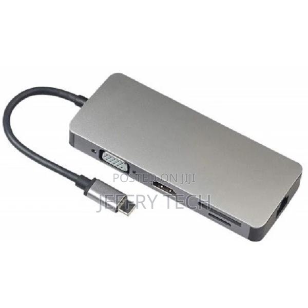 USB Type C to 8 in 1 Multifunctional Hub