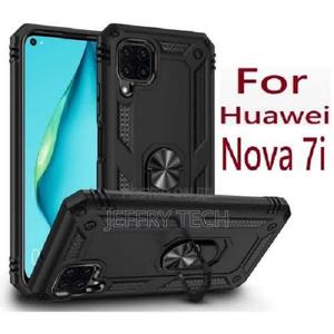 Amoured Shockproof Rugged Case for Nova 7i - Black - thumbnail 2