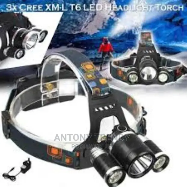 Affordable 3 High Power LED Headlamp 3X CREE T6 LED Headligh