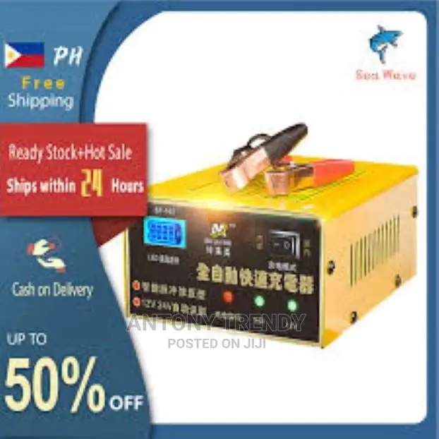 New Ready Stock Car Battery Charger 12v/24v 250W 10A Intelli