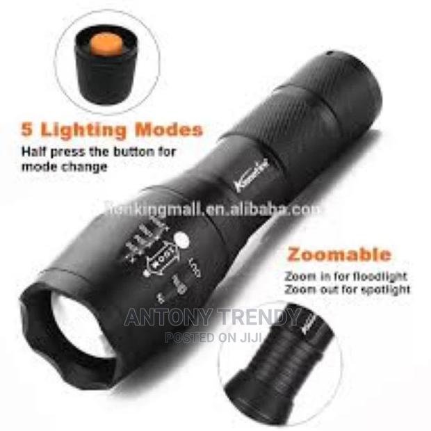 Tactical Flashlight,5 Light Mode XML-T6 Led 2000 Lumen Flash