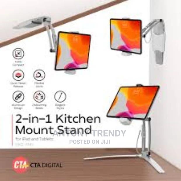 Kitchen Tablet Mount Stand 2-In-1 Kitchen Wall Tablet Mount - main view