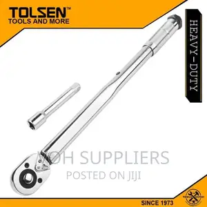 Tolsen Automatic Torque Wrench Set W/ Extension Bar (1/2" Dr