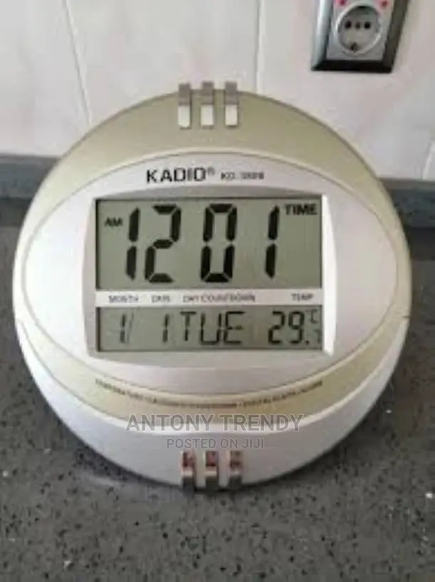 Plastic Kadio 3892 Digital Wall Clock