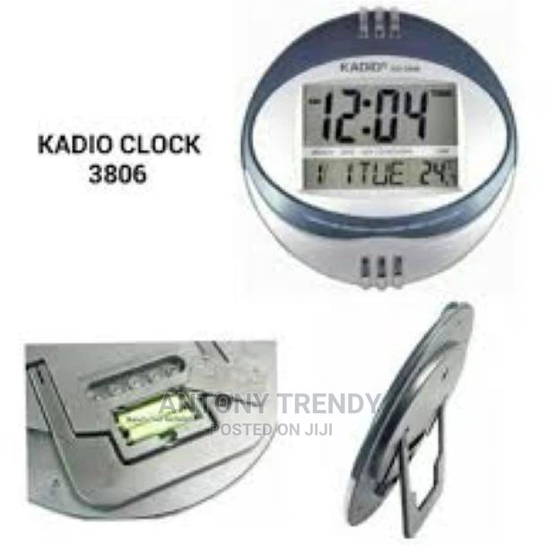 KADIO Clock KD-3806 Digital Wall Clock With Temperature Read