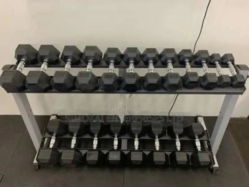 Rubber Hex Dumbbells!