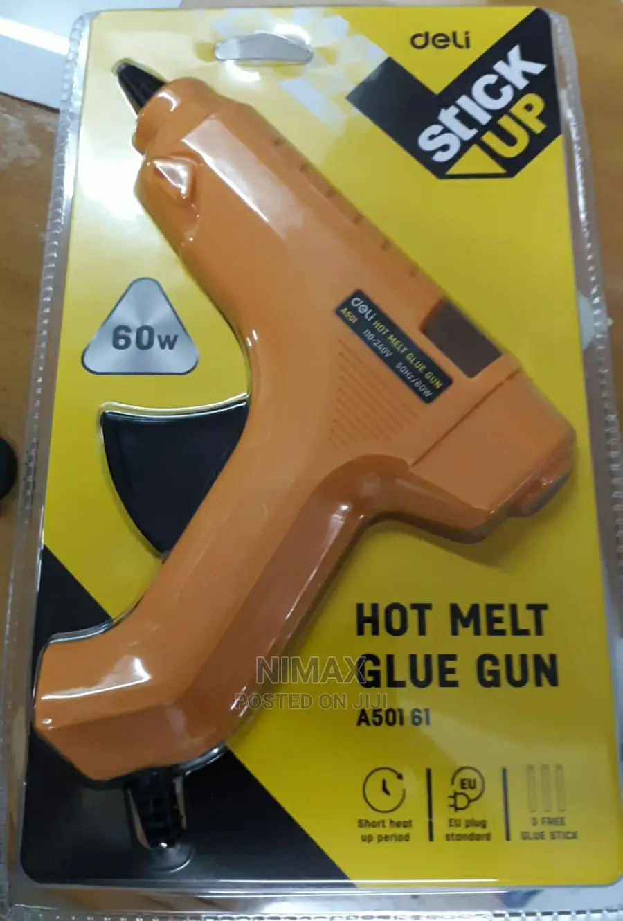Hot Melt Glue Gun With 5 Wax Sticks 60W