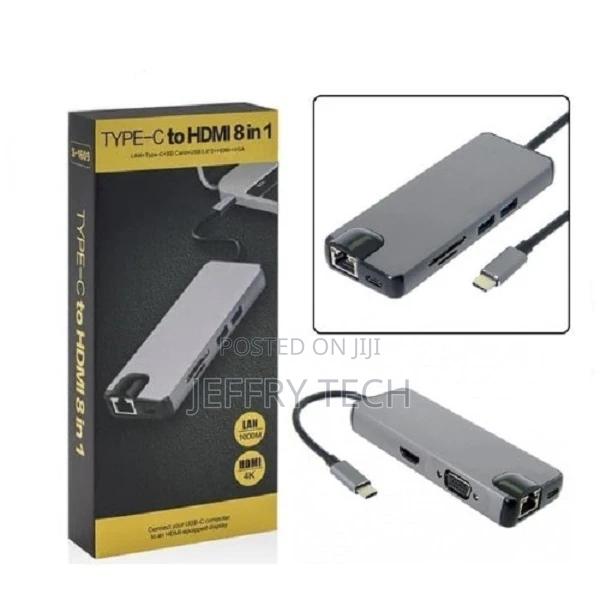 Type C to Hdmi 8 in 1 Adapter