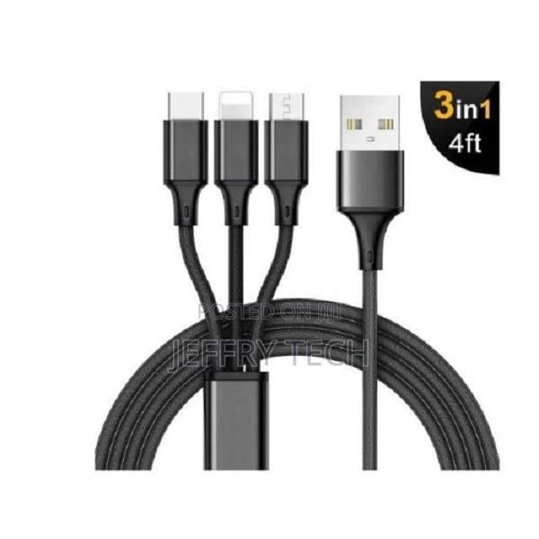 Universal Cord for Android - Type C and iPhone - 3-In-1 - 4f