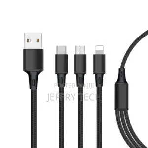 Universal Cord for Android - Type C and iPhone - 3-In-1 - 4f