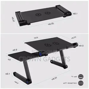 Laptop Stand Riser With Fan and Mouse Pad for Office Use