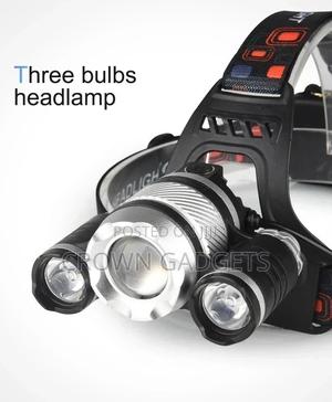 3X XML Zoom Cree T6 LED Headlamp for Mining - thumbnail 2