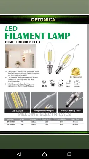 LED 4watts Filament Candle Bulb