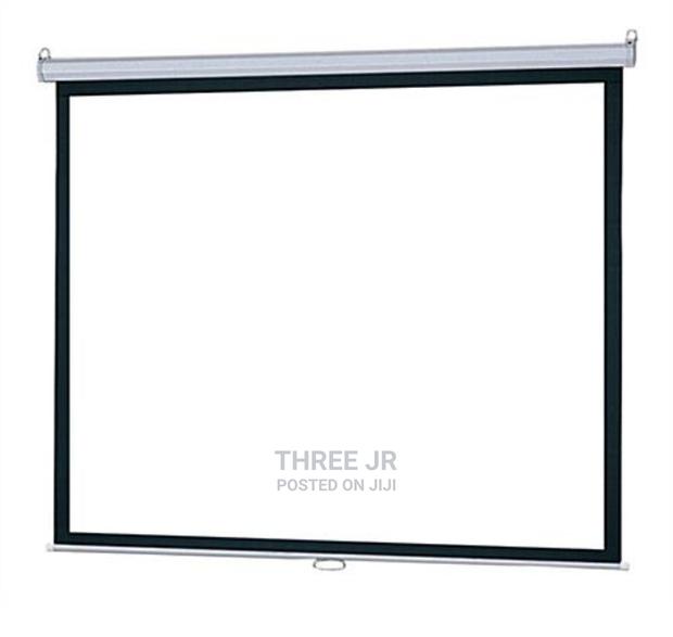 Ideal For Classrooms,Offices,Churches. Pull Down Screen 72in - thumbnail 2