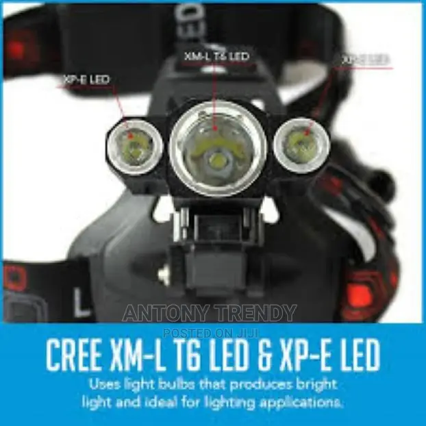 3x CREE XM-L T6 4 Modes Rechargeable Led Headlamp Head Lamps