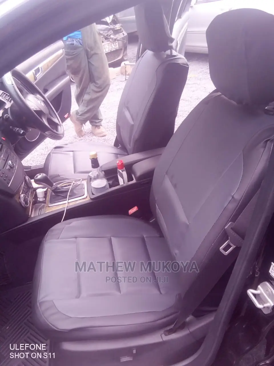 Black and Dark Grey Seat Covers