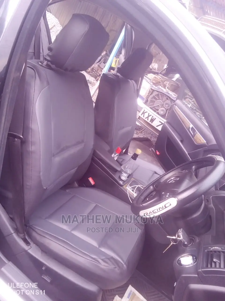 Black and Dark Grey Seat Covers